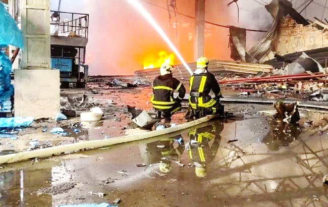 Angriff auf Ternopil in der Ukraine 